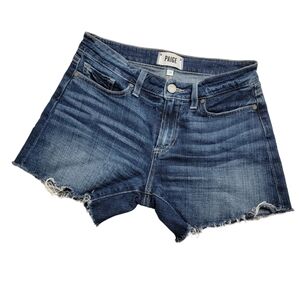 Paige Emelia Cut-Off denim shorts Medium Wash size 24